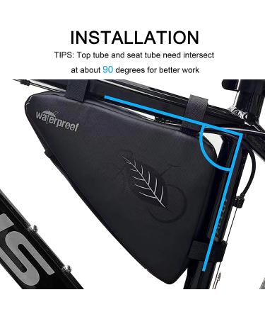 NDAkter Bike Bag - Water-Resistant Triangle Pouch for Phone, Wallet, Keys & Tools | Cycling Accessories for Road Bike MTB Commute - Buy Online on GoSupps.com