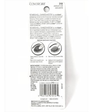 CoverGirl Bombshell Shine Shadow Eye Shadow Platinum Club 310 0.18 oz - Pack of 2 - Buy Online on GoSupps.com