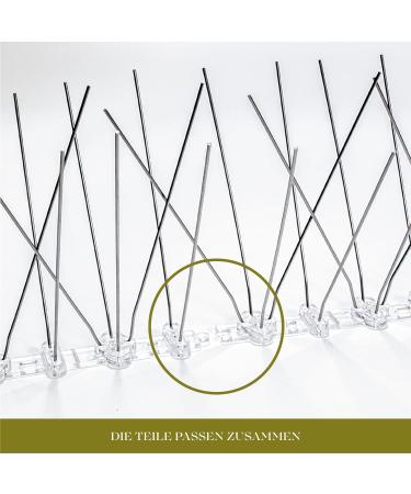 Stainless Steel Pigeon Repellent Spikes - 5 Meter Box | Made in EU | International Shipping Available - Buy Online on GoSupps.com