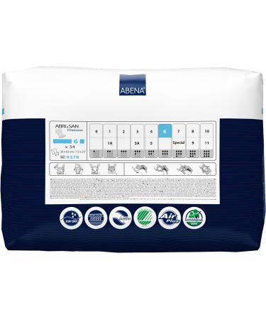 Abena Abri-San Premium Incontinence Pads | Fast Absorption, 1600ml Absorbency | 34PK - 34 Count | Men/Women | Breathable & Comfortable - Buy Online on GoSupps.com