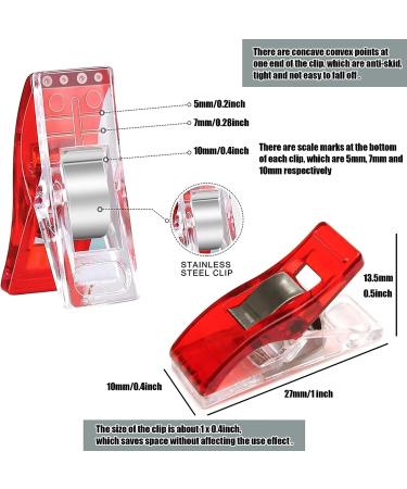 GMMA 120 Pcs Mix Colors Acrylic Sewing Clips - Premium Quilting Clips for Fabric - Storage Bag Clips for Crafts - Buy Online on GoSupps.com