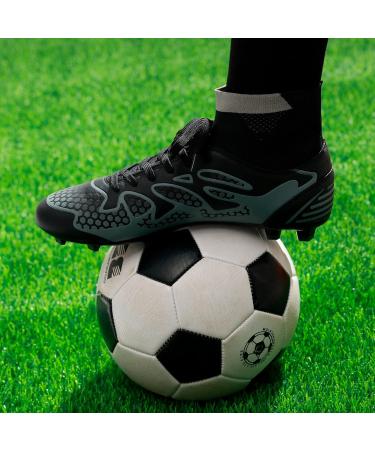 DREAM PAIRS Men's Soccer Shoes - Professional Athletics Training Lace-Up Football Shoes - EU Size 43 - Black & Dark Grey - Buy Online on GoSupps.com