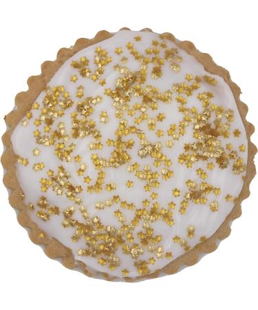 Hobbyland Metallic Gold Glitter Stars Edible Sprinkles 4.5g - Perfect for Cake Decorating - Buy Online on GoSupps.com