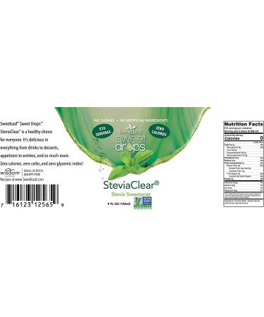 SWEETLEAF STEVIA SteviaClear Liquid Extract 4 Fl Oz (Pack of 3) - Pure and Natural Sweetener - Buy Online on GoSupps.com