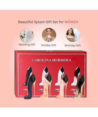 Carolina Herrera Good Girl Perfume for Women 4 Pc Mini Splash Gift Set GoodGirl+Very GoodGirl+GoodGirl Blush+Blush Elixir 0.24 Ounce (Pack of 4) - Buy Online on GoSupps.com