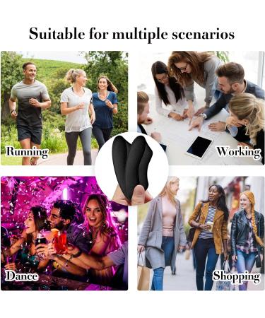 WLLHYF Heel Grips Liner Cushions - 4 Pairs, Black - Prevent Skin Rubbing and Blisters, Improve Shoe Fit - Ideal for High Heels and Sports Shoes - Buy Online on GoSupps.com