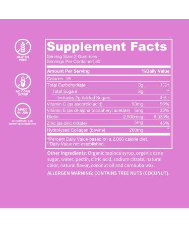 WellPath Restore Collagen & Biotin Gummies for Women - Hair Skin & Nails Supplement | Anti-Aging Lemon Flavor Chews | Beauty Hair Growth Vitamin 60 Ct - Buy Online on GoSupps.com
