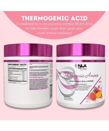 NLA for Her Thermogenic Amino - Hawaiian Sunset - 30 Servings | BCAA Essential Amino Acids Powder for Women with Caffeine | Sustained Energy, Focus & Performance - Buy Online on GoSupps.com