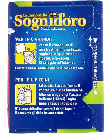 Sogni d'oro Sweet Dreams - Sweetened extract of Matricaria Chamomile soluble - 100 g 20 sachets - Buy Online on GoSupps.com