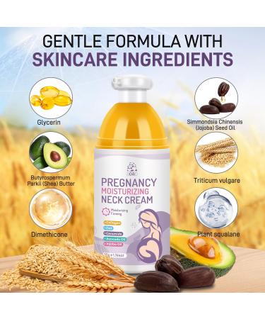 AOAO Pregnancy Anti-Aging Neck Cream Maternity Anti Wrinkle Neck Firming Cream Help Prevent Treat Neck Loose and Fine Lines Vegan Maternity Moisturizing Products and Nursing Safe 50g/1.764oz - Buy Online on GoSupps.com