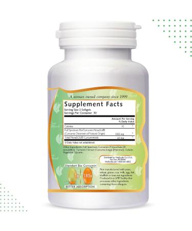 Coc March N.M.D. Molecular Curcumin 180x Higher Absorption Curcumin with Turmeric Extract Joint Health Mobility & Immune Support Gluten Free Dairy Free Soy Free Keto Friendly 60 Softgels - Buy Online on GoSupps.com