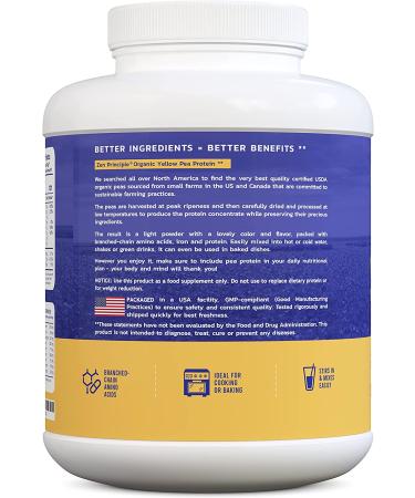 6 lb. Ultra Premium Organic Pea Protein Powder - High-Quality Plant-Based Protein Supplement - Buy Online on GoSupps.com