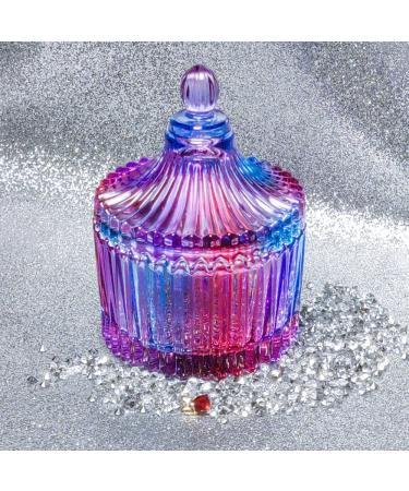 NYKAA Luxury Large Nail Dappen Dish 83ml with Lid - Extra Large Crystal Glass Dapping Dish for Acrylic Nails - Purple - Buy Online on GoSupps.com