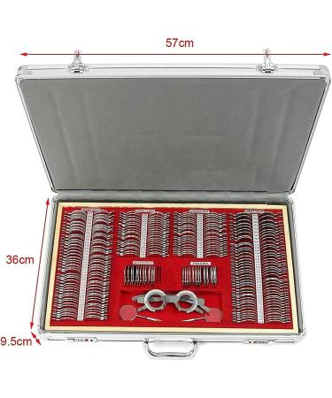 Buy EAYH 266-Part Optical Test Lens Set | Adjustable Test Frame & Eye Protection | Ophthalmological Test Case Lenses with Aluminum Storage Case - International Shipping - Buy Online on GoSupps.com