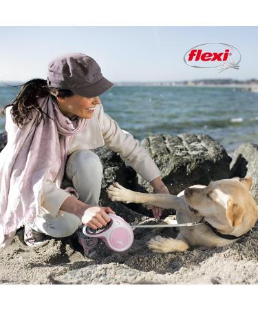 Flexi New Comfort Dog Leash - Ergonomic & Durable for Small Dogs up to 15kg | 4.8m Pink - Ideal for Comfortable Walks - Buy Online on GoSupps.com