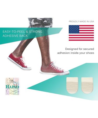 Hapad Heel Lifts for Plantar Fasciitis Relief - 2.5 x 1/2 Stick-on Heel Pads for Men and Women - 1 Pair - Buy Online on GoSupps.com