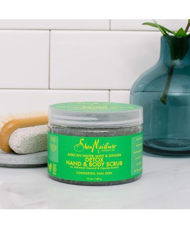 SheaMoisture African Wild Water Mint Detox Scrub - 12 Oz Hand & Body Exfoliator for Smooth Skin | Buy Internationally - Buy Online on GoSupps.com