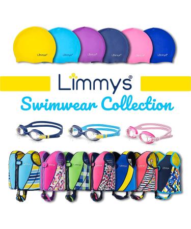 Limmys Premium Neoprene Toddler Swim Vest - Buoyancy Swimming Aid for Boys and Girls - Modern Design Swim Jacket - Dark Blue (Medium) with Drawstring Bag - Buy Online on GoSupps.com