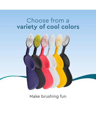 RADIUS Flex Brush Soft Right Hand Pink Toothbrush - Gentle Oral Care - Buy Online on GoSupps.com