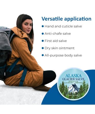 Alaska Glacier Salve - Herbal Super Salve for Dry Skin & Muscle Relief | Nourishing Balm with Devil's Club & Fireweed Oils - All Skin Types - Buy Online on GoSupps.com