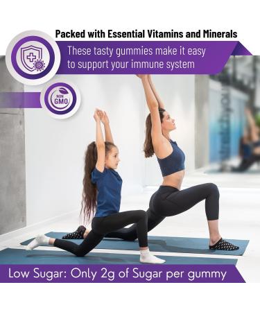 Mr. Pen Elderberry Vitamin C Zinc Gummies for Kids - 60 Count | Immune Support for 4+ Years - Non-GMO, Vegan, Gluten-Free - Buy Online on GoSupps.com