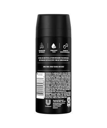 AXE Body Spray Deodorant for Men Black for Long Lasting Odor Protection Frozen Pear & Sandalwood Men's Deodorant Formulated Without Aluminum 4.0 oz - Buy Online on GoSupps.com