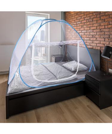 Portable Folding Net Bed with Bottom Breathable Mosquito-Proof Crib for Children's Castle Design Bed Camping Travel Home (39.3 x 74.8 Inch) 74.8 x 39.3 x 43.3 Inch