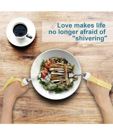 Feeding Assist Tableware Disabled Auxiliary Fork Training Aids for Elderly Patients Utensil Angled Spoon and Fork Self Eating - Buy Online on GoSupps.com