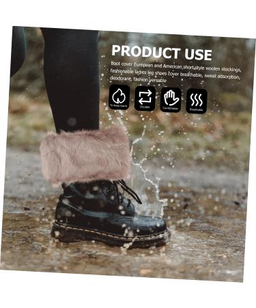 Buy Besportble Women's Faux Fur Boot Cuff Covers - Stylish Ankle Warmers for Ultimate Comfort - Buy Online on GoSupps.com