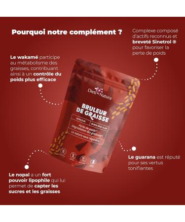 DIETI NATURA - Fat Burner Complex - Slimming Capsules - Promotes Weight Loss - Guarana - Non-GMO Gluten & Lactose Free - Made in France - 120 Capsules - Buy Online on GoSupps.com