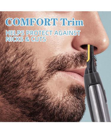 Rechargeable Nose Hair Trimmer for Men - Professional Painless Facial & Ear Hair Trimmer Waterproof Electric Eyebrow Groomer - Easy Cleaning - Buy Online on GoSupps.com