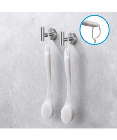 Yamahiko Bath Body Brush - Exfoliating Back & Feet Scrubber for Shower - Long Handle for Men & Women - White - Buy Online on GoSupps.com