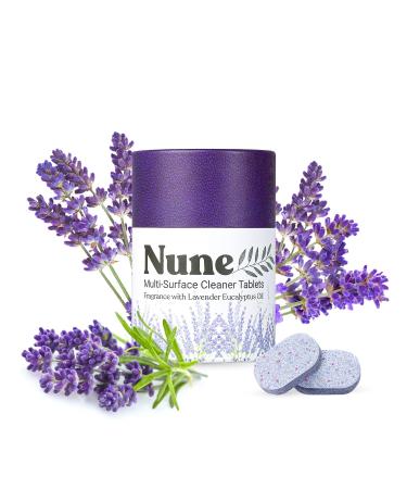 Nune Multi-Purpose Cleaner Refills - All Purpose Cleaning Tablets 6 Pack - 144 fl oz total (24 fl oz each) - Shower Counter Floor Furniture Bathroom - Non-Toxic and Effective - Lavender Fragrance