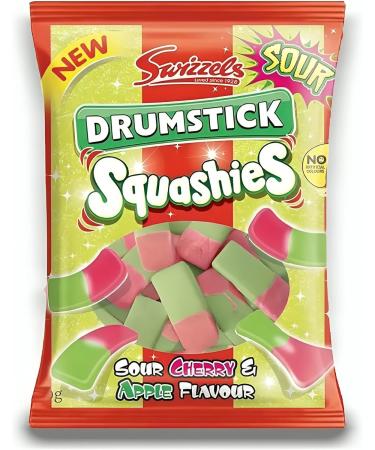 Squashies Drumstick Cerise & Pomme - 145 g - Lot de 6 - Buy Online on GoSupps.com