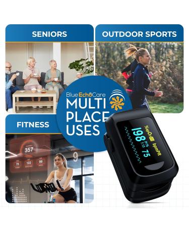 BEC PULSE OXIMETER - Includes 2x AAA lanyard and user manual. For Adults and Children - Buy Online on GoSupps.com