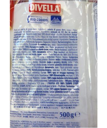  Italian Gourmet E.R. Divella Riccioli N 37 Lot of 24 durum wheat semolina pasta 500 g + Italian box Gourmet Polpa di Pomodoro 400 g - Buy Online on GoSupps.com