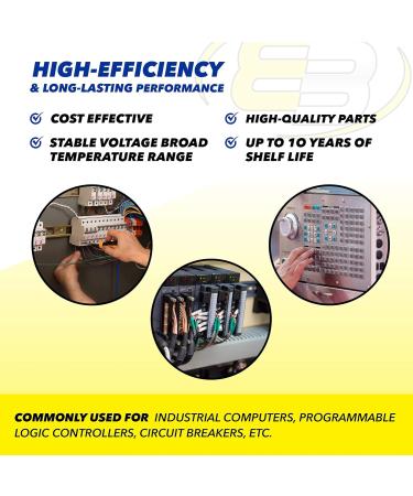 Buy 3V PLC Backup Battery Replacement for Compact 1769-L23-QBFC1B 1769-L23E-QB1B 1769-L23E-QBFC1B 1769-L32E 1769-L35E Micro 1400 & Micro 1500 - Fast International Shipping - Buy Online on GoSupps.com