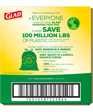 Glad ForceFlex 13 Gallon Kitchen Trash Bags, 110 Count - Gain Lavender with Febreze - Buy Online on GoSupps.com