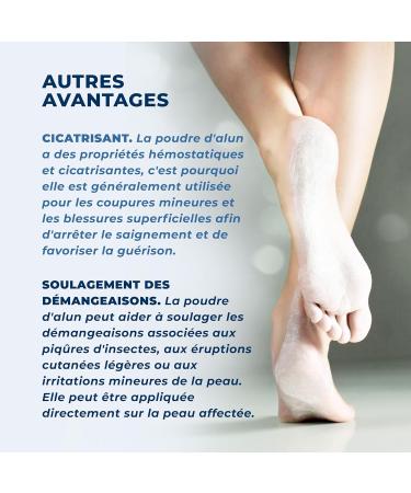 D odorant Pour Les Pieds. Poudre Anti-Transpirante Pour Les Pieds Haute Puissance. Poudre D'alun Pure Naturelle Et Sans Aluminium. Pour La Sueur Et Les Mauvaises Odeurs Pendant 24 Heures. 100 g (Lot de 1) - Buy Online on GoSupps.com