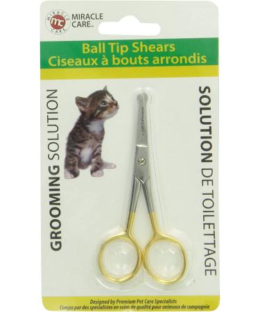 Miracle Coat Pet Ball Tip Shear - 4-Inch | Professional Grooming Tool - Buy Online on GoSupps.com