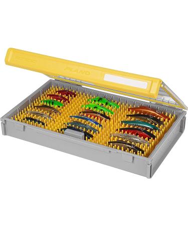Plano EDGE Flex Crankbait 3700 Premium Utility Box - Gray/Yellow, Waterproof Tackle Storage for Crankbaits, Buzzbaits, Swimbaits - Buy Online on GoSupps.com