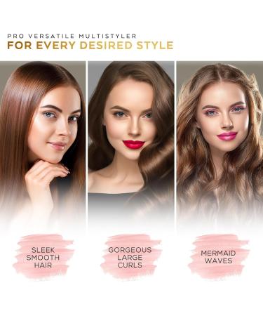 Transform Your Hair with the 2-in-1 Lure & Smooth Smoothing Iron - Long-lasting Styling for Smooth & Curly Looks (829 Gold) - 5 Years Worry-Free Use - Buy Online on GoSupps.com