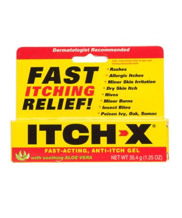 Itch-X Fast-Acting Anti-Itch Gel, 1.25-Ounce (Pack of 4)