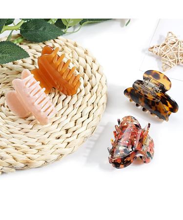 Medium Leopard Print Hair Claw Clip | Non-Slip Fashion Accessory for Teens & Women - Pink - Buy Online on GoSupps.com