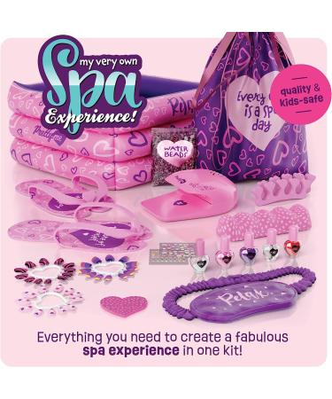 Girls Spa Day Gift Set - Manicure Pedicure Kit for Ages 6-12 | Nail Art Salon, Foot Spa & Accessories - Self Care Toys for 5-12 Year Olds - Buy Online on GoSupps.com