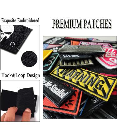 Harsgs 20-Piece Random Tactical Morale Patch Bundle - Full Embroidery Loop and Hook Patches Set for Caps, Bags, Backpacks, Vest - Ideal for Military Uniforms & Tactical Gear - 20PCS Random Pack - Buy Online on GoSupps.com