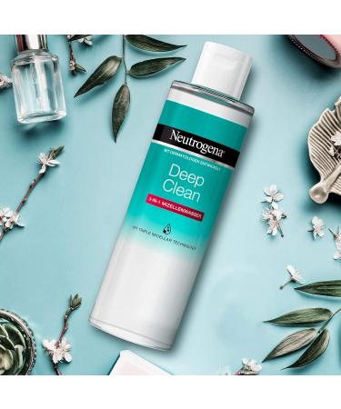 Neutrogena Deep Clean 3-in-1 Micelle Water 400ml | Alcohol-Free Gentle Makeup Remover | Perfume-Free Facial Cleanser | Suitable for All Skin Types | Pack of 3 - Buy Online on GoSupps.com