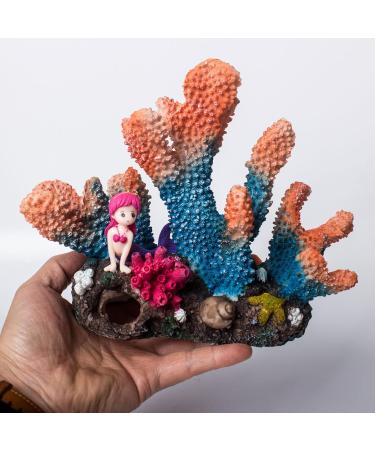 Buy TAOMYPETS Coral Decor for Aquariums Realistic Resin Coral Reef Ornaments | Enhance Your Fish Tank with Stunning Aquarium Decorations - Buy Online on GoSupps.com