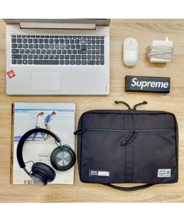 Rough Enough 13-14 inch Laptop Case Bag for Men - EDC Tactical Notebook Organizer Pouch with Compartments - Ideal for Mouse, Power Adapter, Cables - Travel Cordura - Buy Online on GoSupps.com
