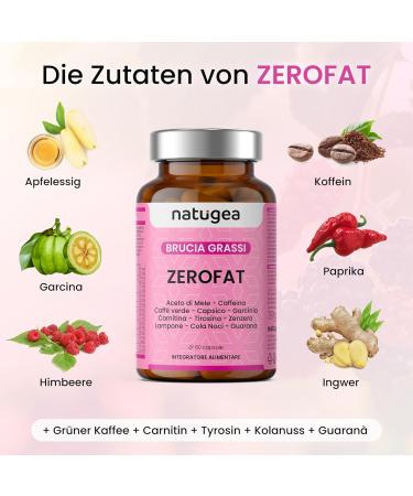ZEROFAT - Rapid Weight Loss Fat Burners with Carnitine Guarana & Garcinia Cambogia | Detox Solutions for Effective Fat Loss | Shop Internationally - Buy Online on GoSupps.com